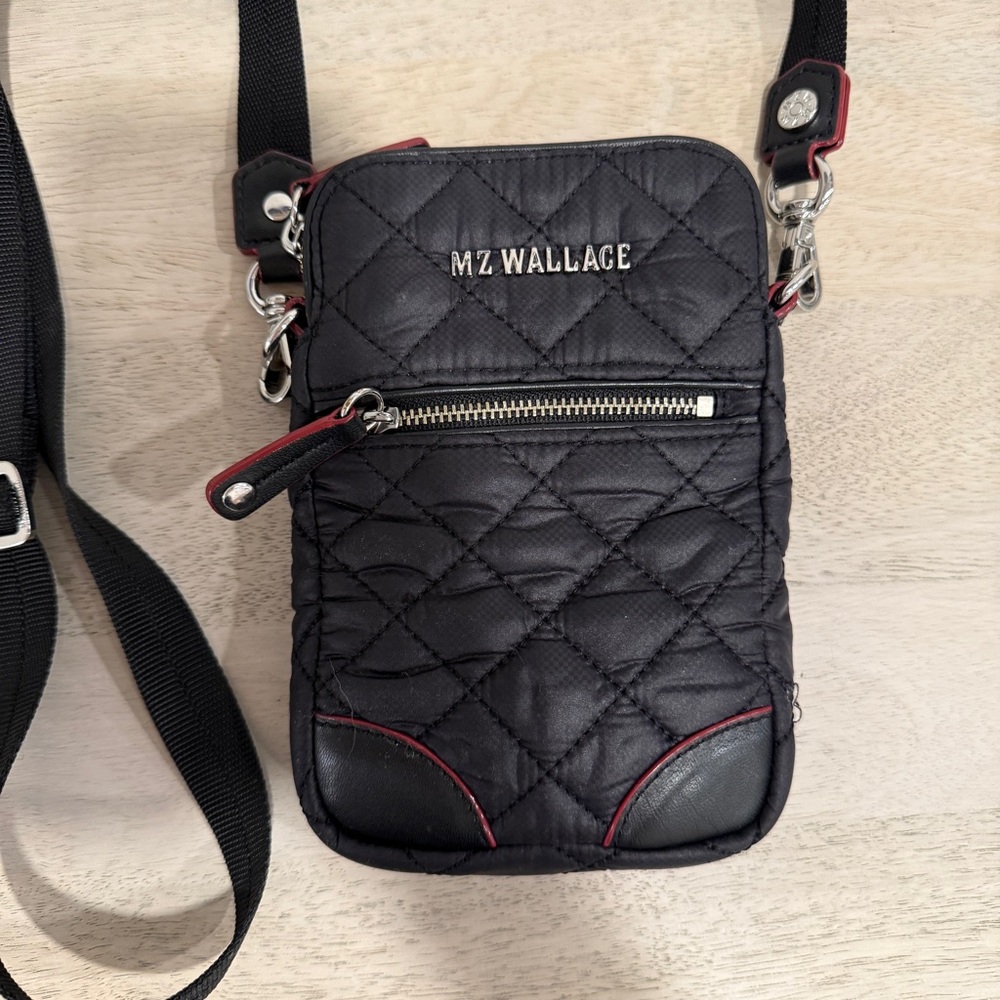 MZ Wallace Black Quilted Belt Bag